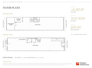 560 Alabama St, San Francisco, CA à louer Plan d’étage– Image 1 sur 5