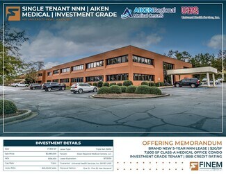 Plus de détails pour 410 University Pky, Aiken, SC - Bureau à vendre