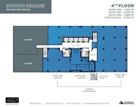 1100 Wayne Ave, Silver Spring, MD à louer Plan d’étage– Image 2 sur 2