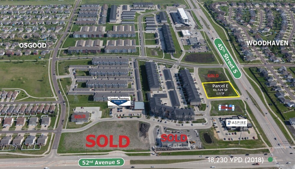 45th St S & 52nd Ave S, Fargo, ND à vendre - Photo de l’immeuble – Image 1 sur 1