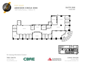 15601 Dallas Pky, Addison, TX à louer Plan d’étage– Image 1 sur 1