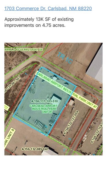 1703 Commerce Dr, Carlsbad, NM à vendre - Aérien – Image 2 sur 2