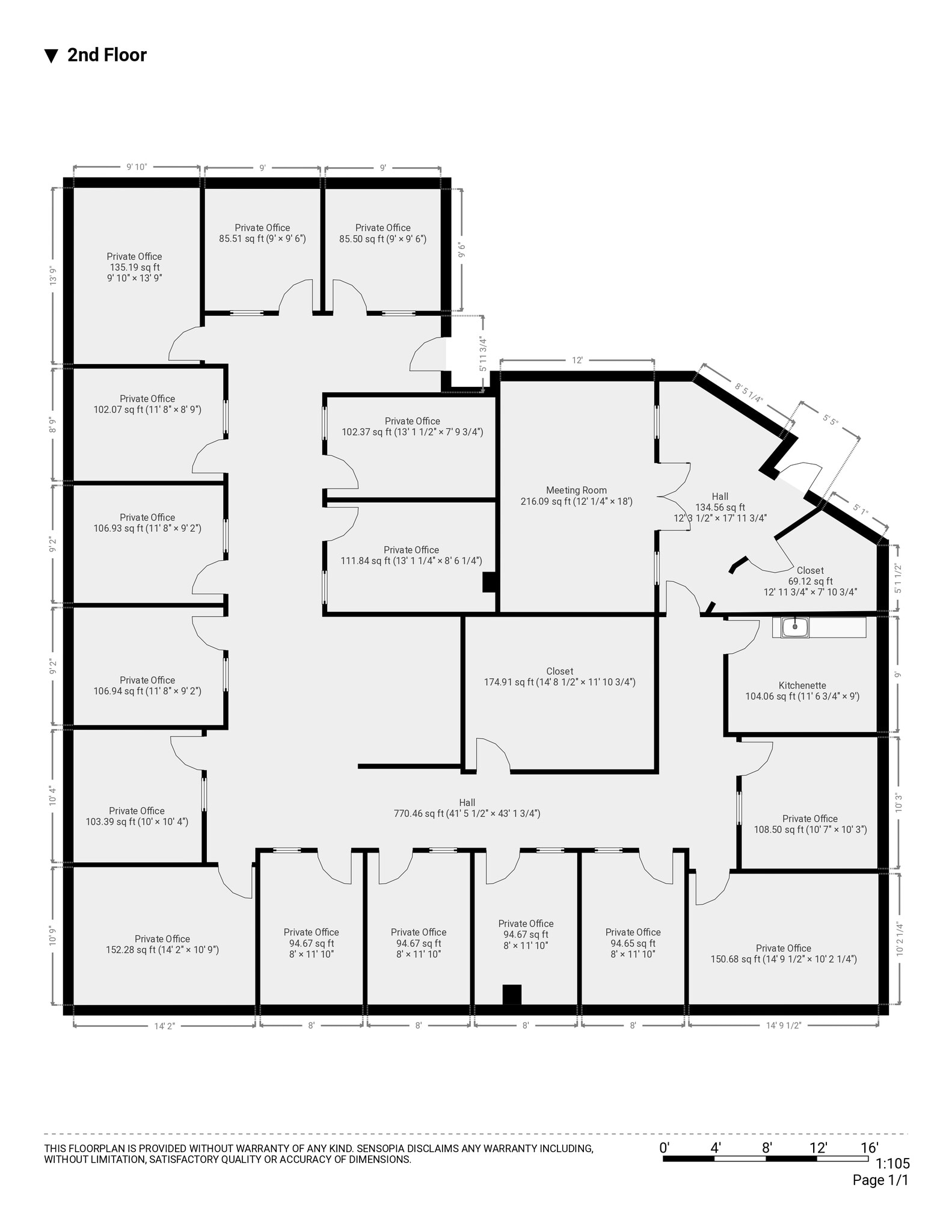220 Congress Park Dr, Delray Beach, FL à louer Plan d’étage– Image 1 sur 1