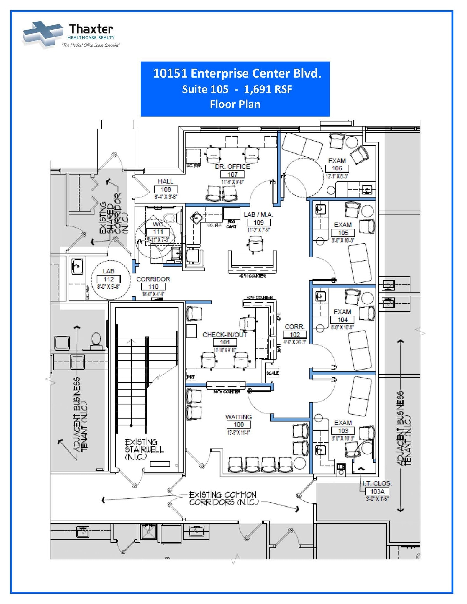 10151 Enterprise Center Blvd, Boynton Beach, FL à louer Plan d’étage– Image 1 sur 1