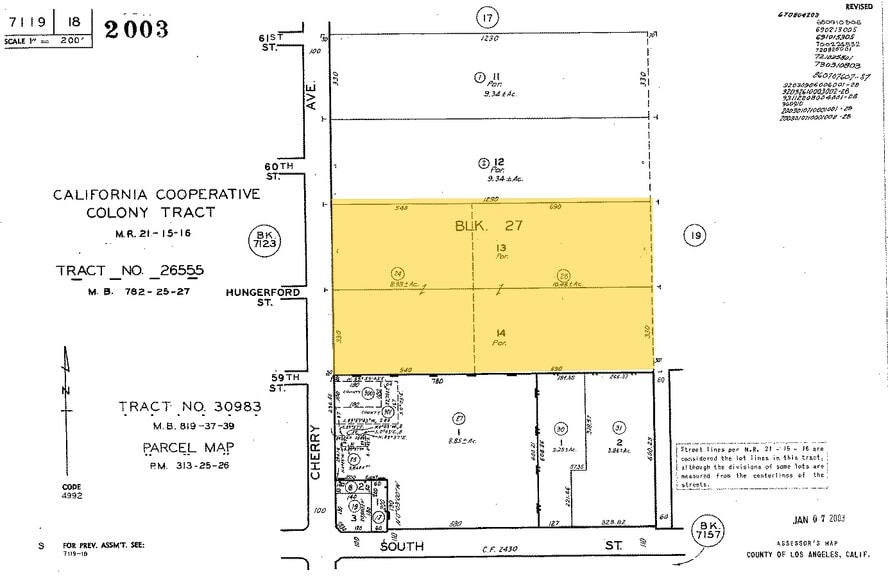 5910 Cherry Ave, Long Beach, CA à vendre - Plan cadastral – Image 2 sur 2
