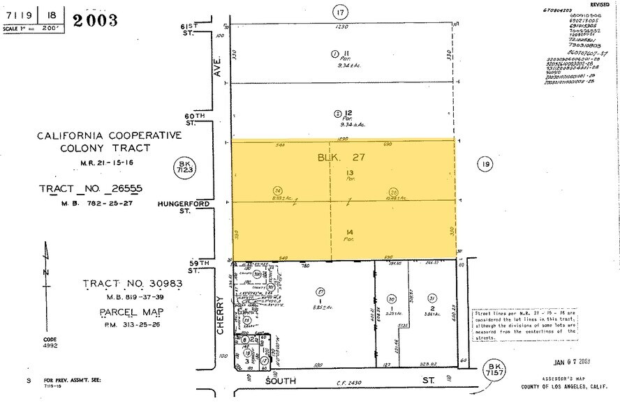 5910 Cherry Ave, Long Beach, CA à vendre - Plan cadastral – Image 3 sur 3
