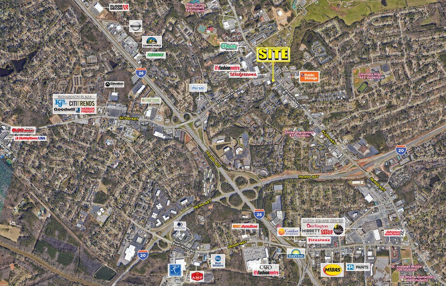 3055 Broad River Rd, Columbia, SC à louer - Aérien – Image 2 sur 5