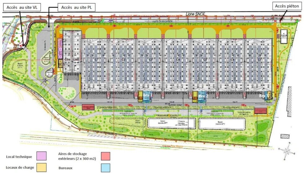 Industriel/Logistique dans Germainville à louer - Plan d’étage – Image 2 sur 6