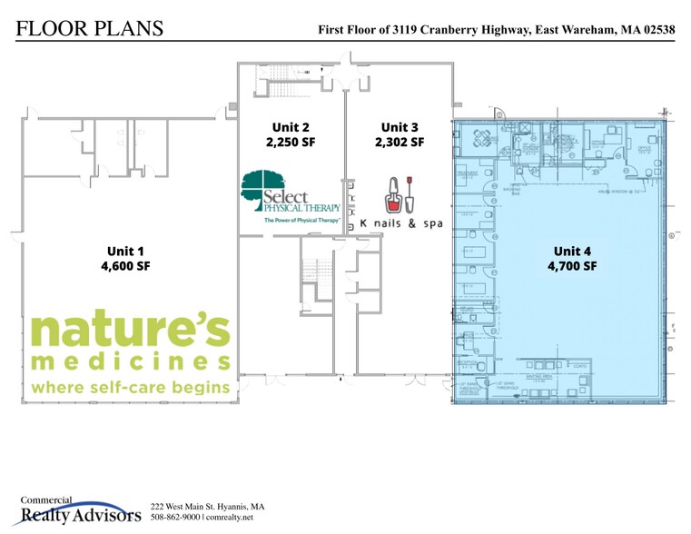 3119 Cranberry Hwy, East Wareham, MA à louer - Plan d’étage – Image 2 sur 3