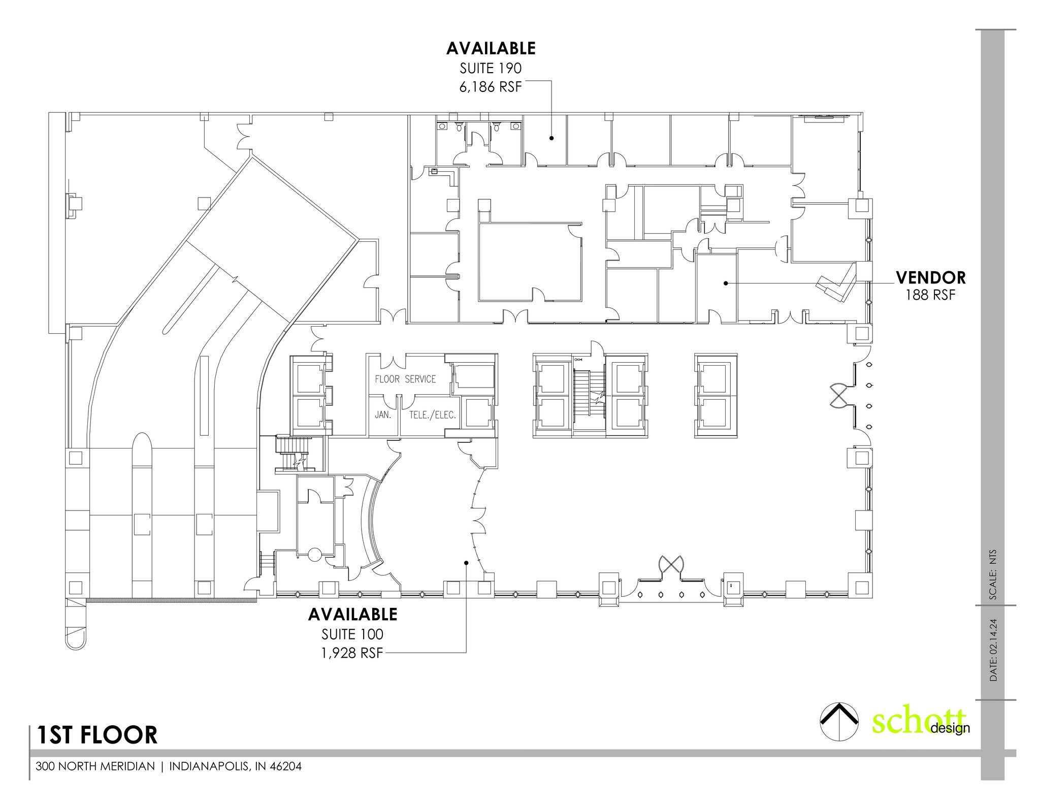 300 N Meridian St, Indianapolis, IN à louer Plan de site– Image 1 sur 1