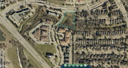 San Jacinto Pl., Plano, TX - Vue aérienne vue de carte