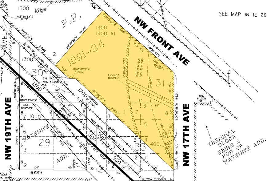 2121-2181 NW Front Ave, Portland, OR à louer - Plan cadastral – Image 2 sur 9