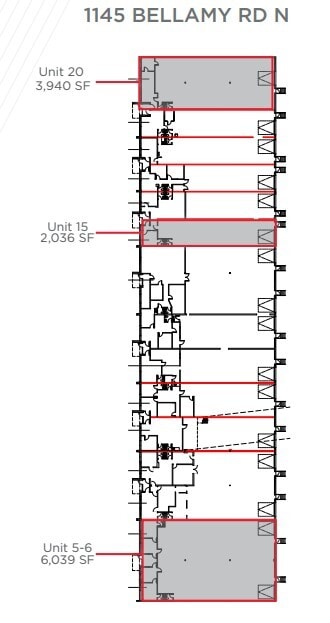 1145 Bellamy Rd N, Toronto, ON à louer Plan d’étage– Image 1 sur 1