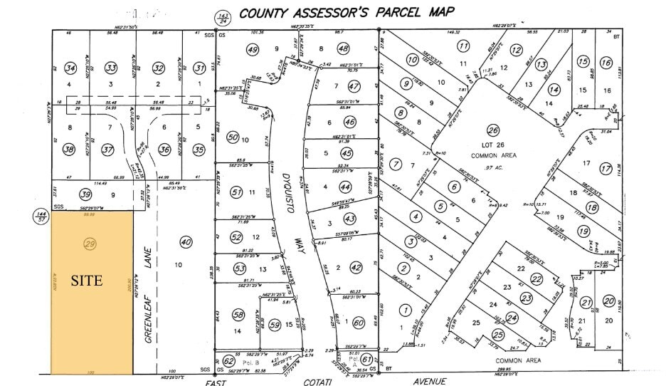 501 E Cotati Ave, Cotati, CA à vendre - Plan cadastral – Image 2 sur 2