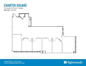 555 Fayetteville St, Raleigh, NC à louer Plan d’étage– Image 2 sur 2