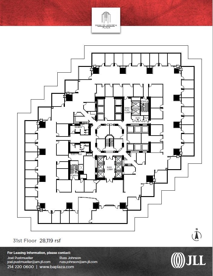 901 Main St, Dallas, TX à louer Plan d’étage– Image 1 sur 1