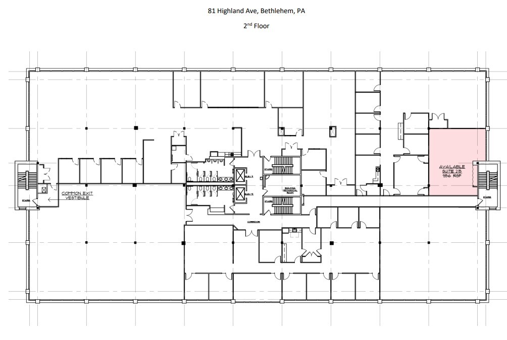 81 Highland Ave, Bethlehem, PA à louer Plan d’étage– Image 1 sur 1
