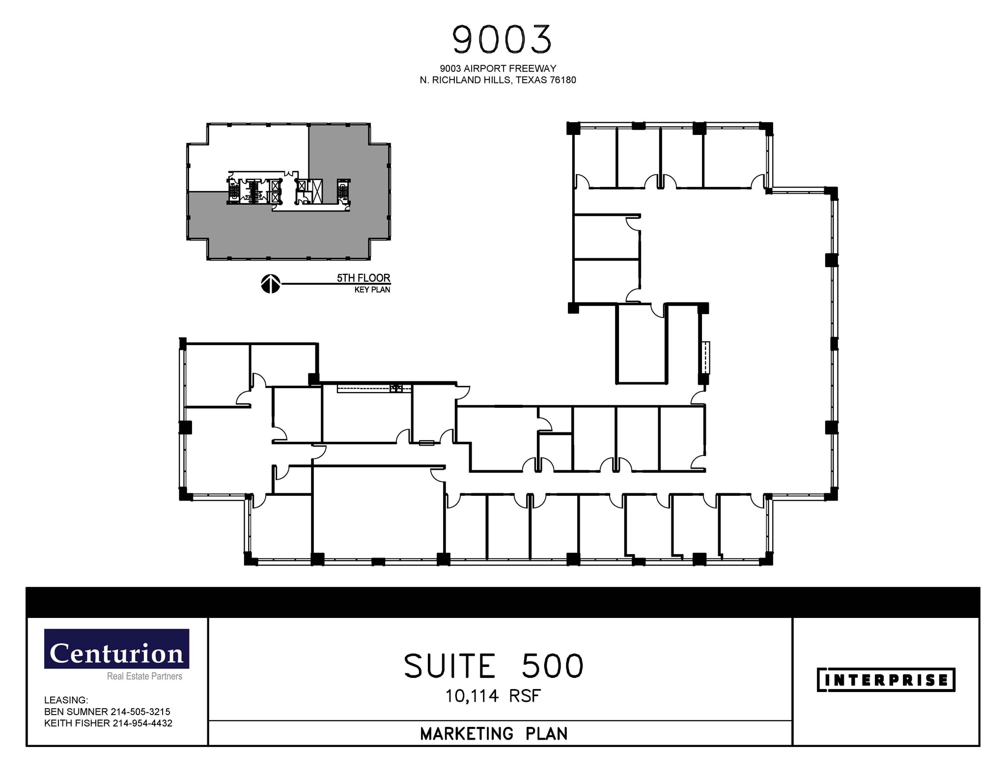 9001-9003 Airport Fwy, North Richland Hills, TX à louer Plan d’étage– Image 1 sur 1