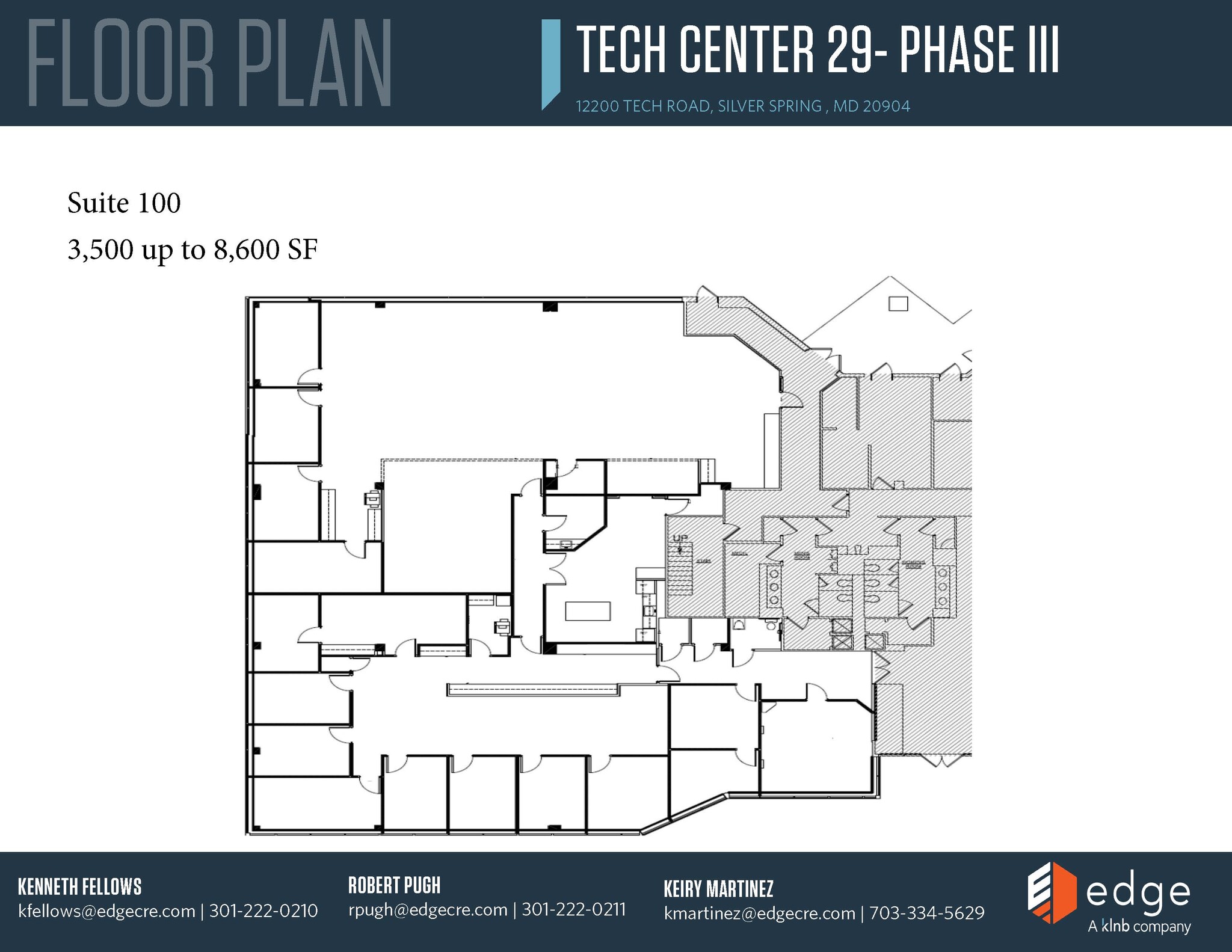 12200 Tech Rd, Silver Spring, MD à louer Plan d’étage– Image 1 sur 2