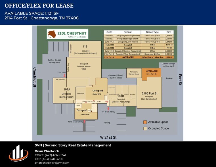 2101 Chestnut St, Chattanooga, TN à louer - Plan de site – Image 2 sur 23