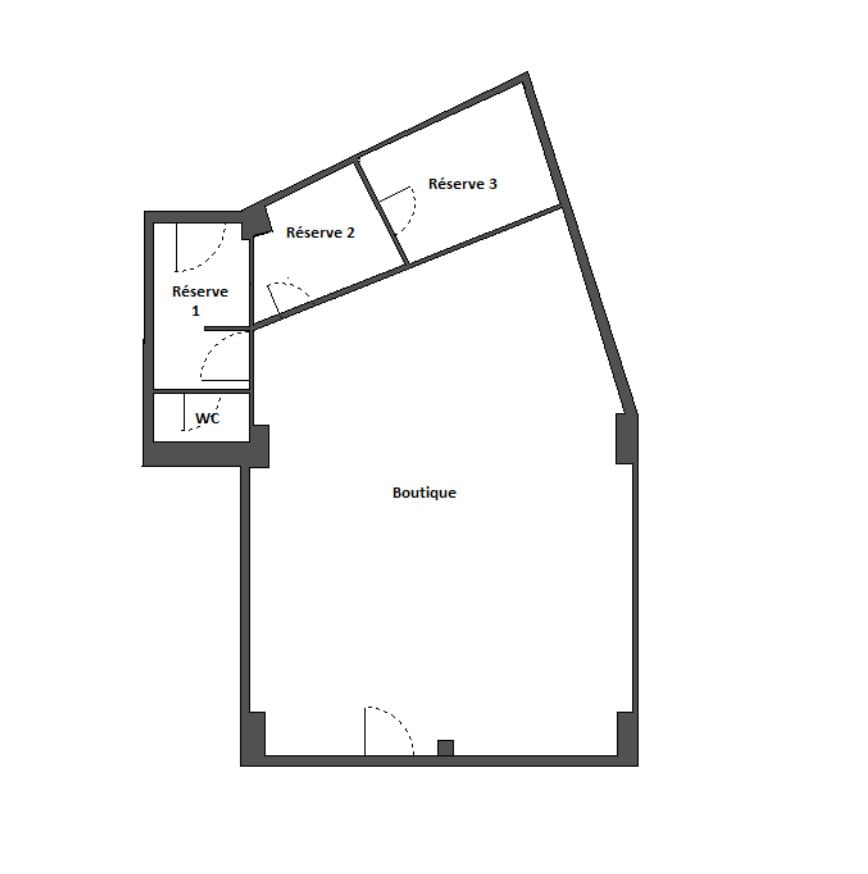 154 Rue De Tolbiac, Paris à louer Plan d’étage– Image 1 sur 4