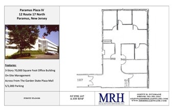 12 N State Rt 17, Paramus, NJ à louer Plan d’étage– Image 1 sur 1
