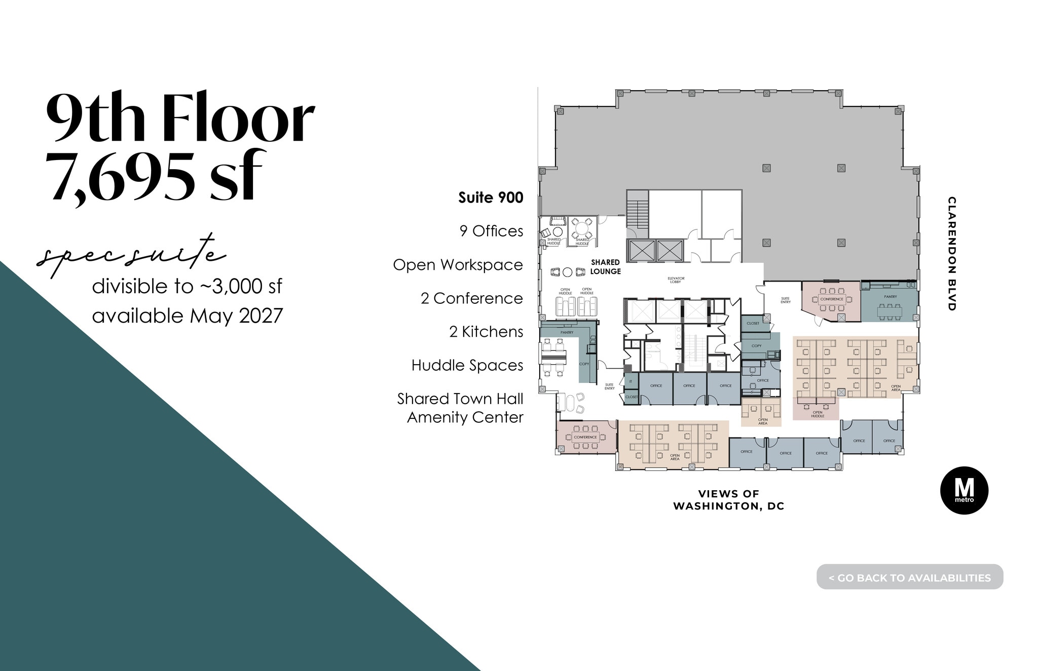 3100 Clarendon Blvd, Arlington, VA à louer Plan d’étage– Image 1 sur 1