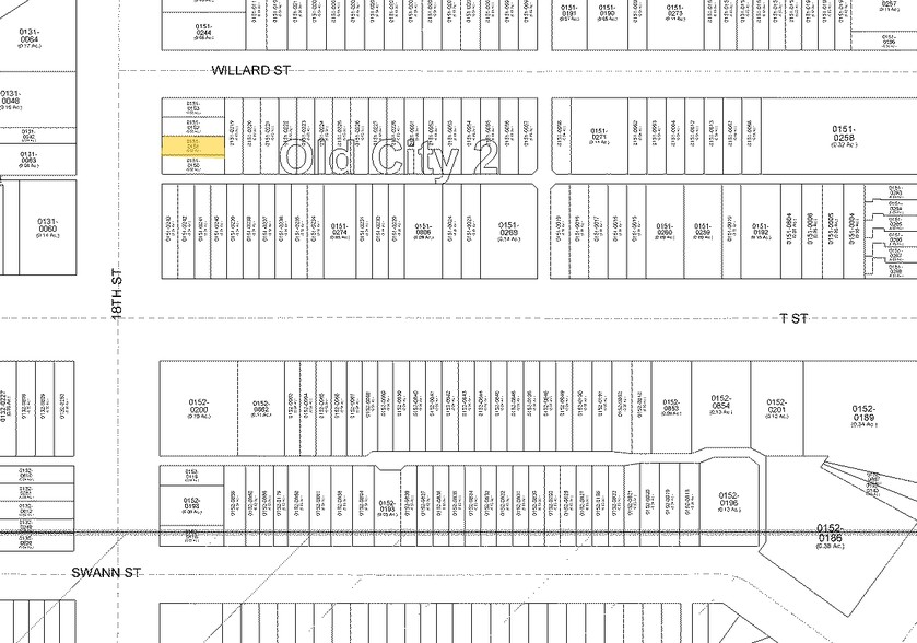 1917 18th St NW, Washington, DC à louer - Plan cadastral – Image 2 sur 7