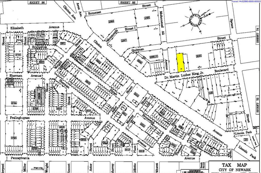 777-779 Martin Luther King Jr Blvd, Newark, NJ à vendre - Plan cadastral – Image 2 sur 2