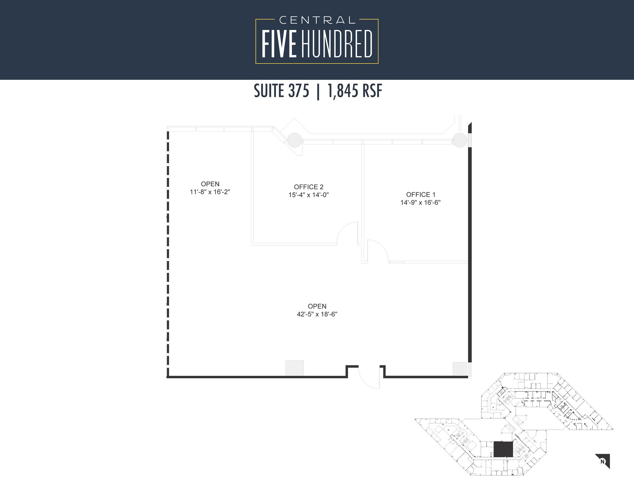 500 N Central Expy, Plano, TX à louer Plan d’étage– Image 1 sur 1