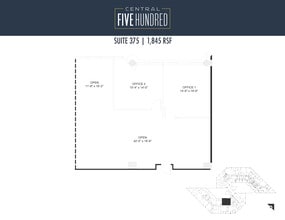 500 N Central Expy, Plano, TX à louer Plan d’étage– Image 1 sur 1