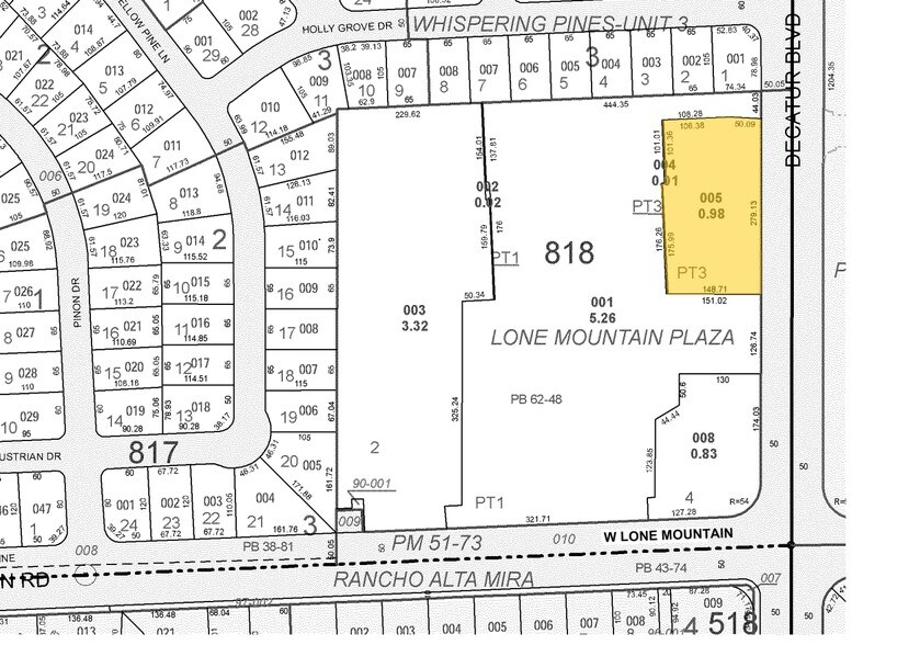 4810-4844 W Lone Mountain Rd, Las Vegas, NV à vendre - Plan cadastral – Image 3 sur 3