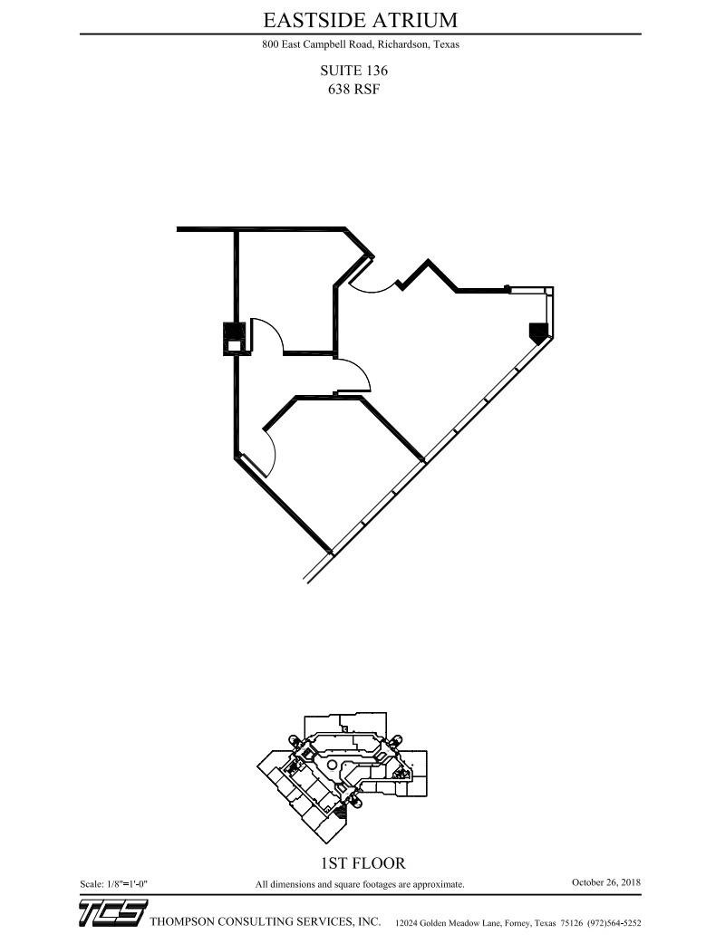 800 E Campbell Rd, Richardson, TX à louer Plan d’étage– Image 1 sur 1