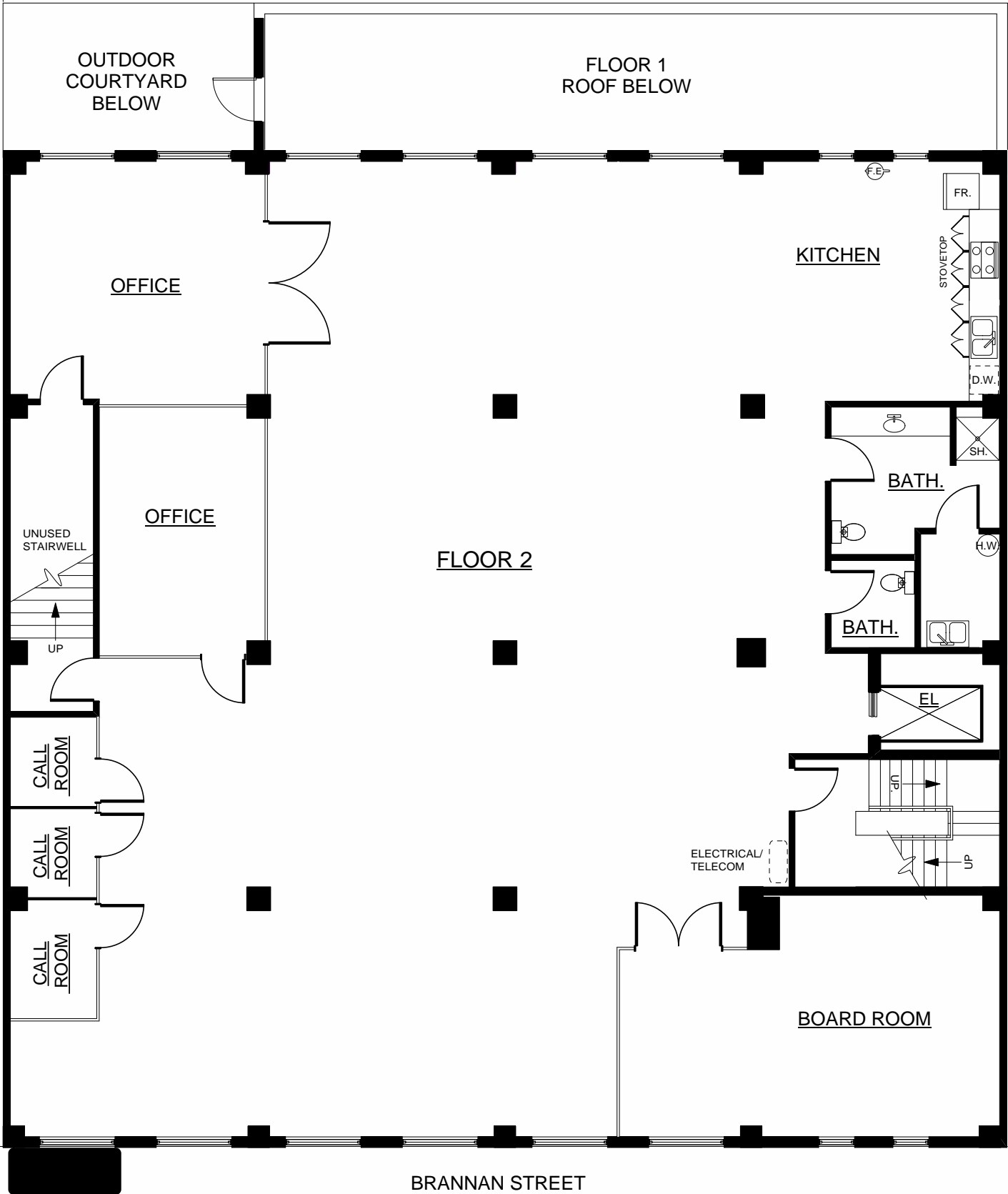 334 Brannan St, San Francisco, CA à louer Plan d’étage– Image 1 sur 5