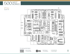 500 W Monroe St, Chicago, IL à louer Plan d’étage– Image 1 sur 1