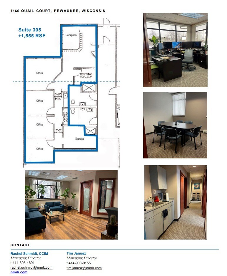 1166 Quail Ct, Pewaukee, WI à louer Plan d’étage– Image 1 sur 1