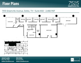 7515 Greenville Ave, Dallas, TX à louer Plan d’étage– Image 2 sur 2