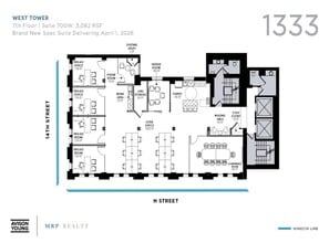 1333 H St NW, Washington, DC à louer Plan d’étage– Image 1 sur 1