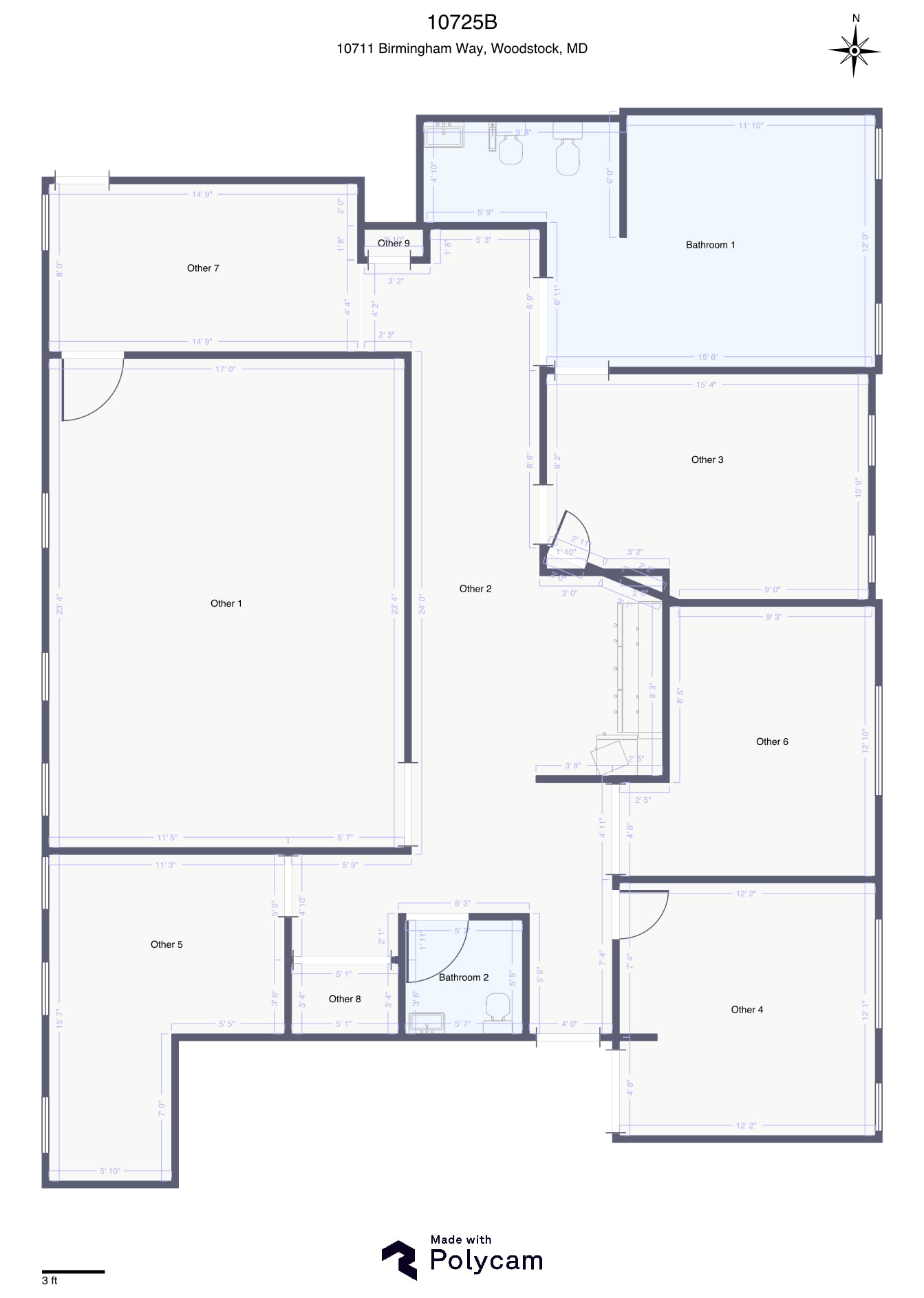 10707-10753 Birmingham Way, Woodstock, MD à louer Plan d’étage– Image 1 sur 1