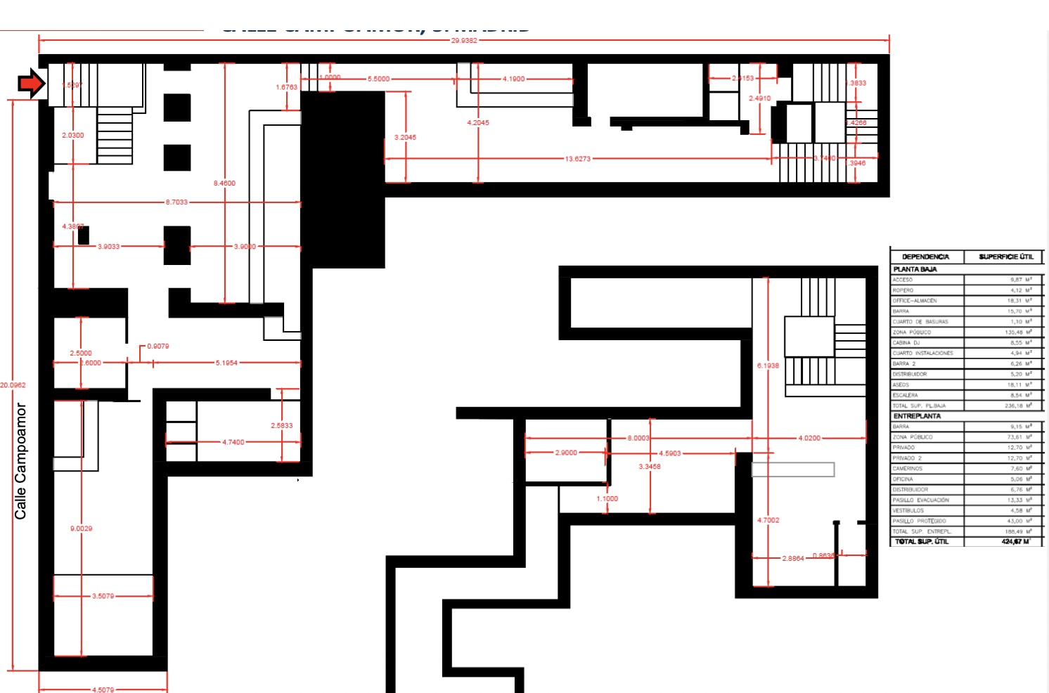Calle de Campoamor, 3, Madrid, Madrid à louer Plan d’étage type– Image 1 sur 1