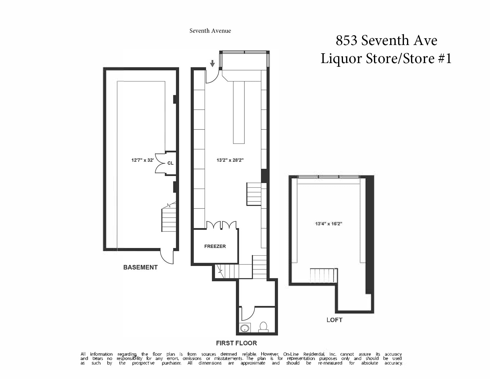 853 Seventh Ave, New York, NY à louer Photo de l’immeuble– Image 1 sur 1