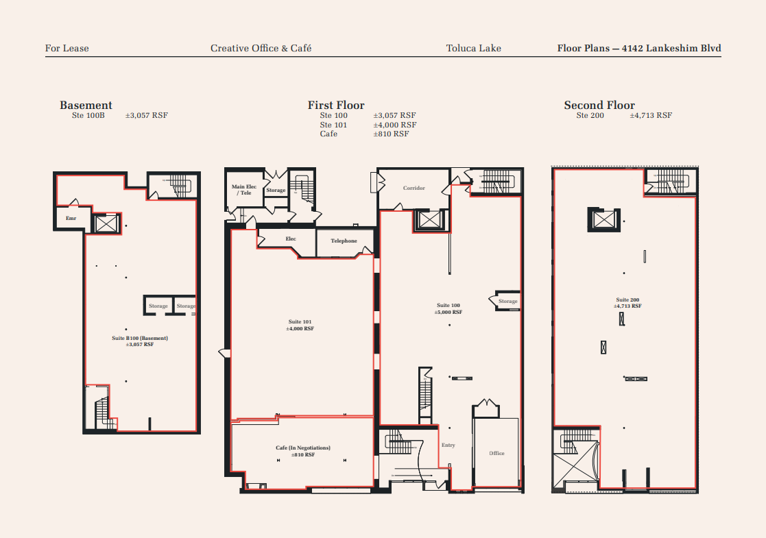 4142 Lankershim Blvd, North Hollywood, CA à louer Plan d’étage– Image 1 sur 1