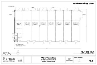 2343 E Queen Creek, Gilbert, AZ à louer Plan d’étage– Image 2 sur 3