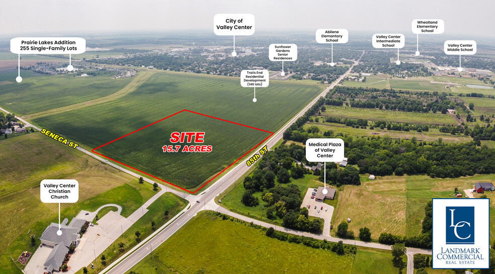 N Seneca St, Valley Center, KS à vendre - Aérien – Image 2 sur 4