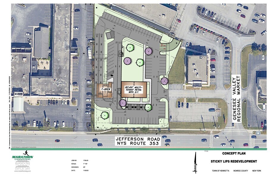 830 Jefferson Rd, Rochester, NY à louer - Plan de site – Image 2 sur 4