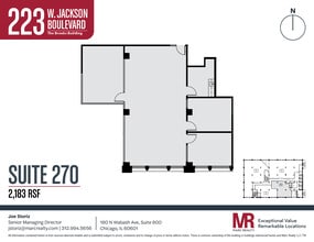 223 W Jackson Blvd, Chicago, IL à louer Plan d’étage– Image 1 sur 10