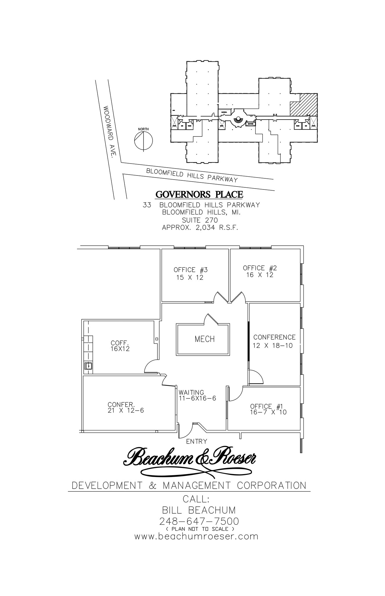 33 Bloomfield Hills Pky, Bloomfield Hills, MI à louer Plan de site– Image 1 sur 1