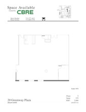 20 Greenway Plz, Houston, TX à louer Plan de site– Image 1 sur 1