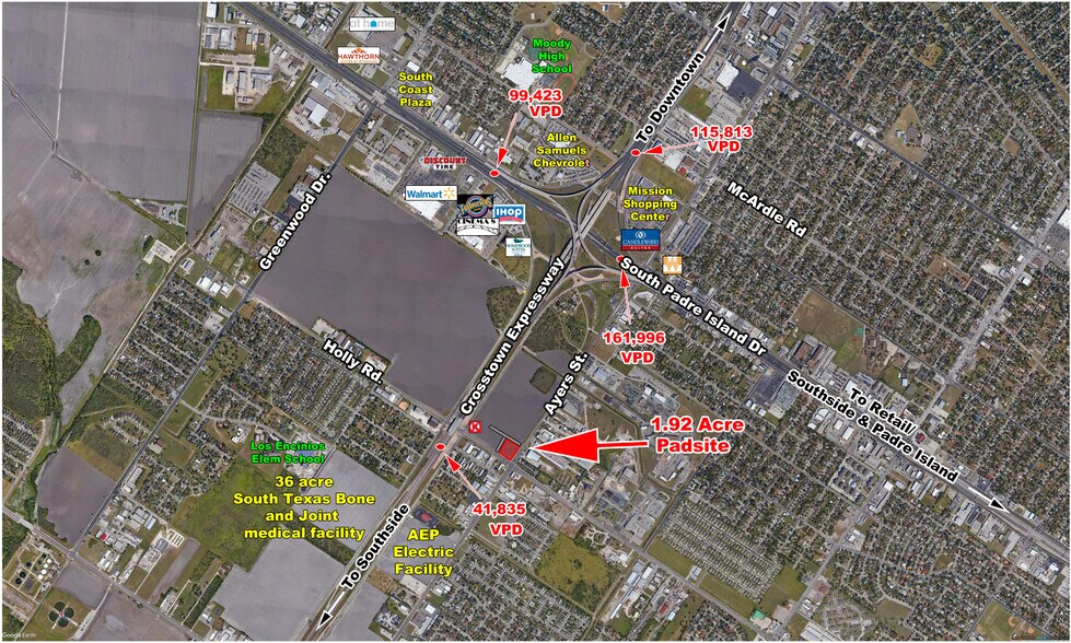 5645 Ayers St, Corpus Christi, TX à vendre - Aérien – Image 3 sur 3