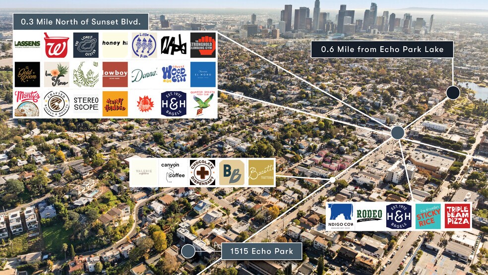 1515 Echo Park Ave, Los Angeles, CA à vendre - Aérien – Image 2 sur 17